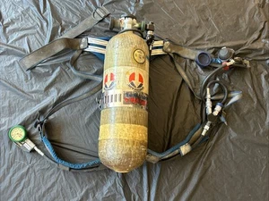 Tanque de aire comprimido Survivair (VACÍO) 4500PSIG 60Min 917162 L87G-1 USADO - Imagen 1 de 24