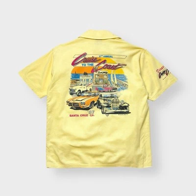 Vtg 1987 Cruise Coast Shirt, K. Telfer, O'Neill Surf Santa Cruz Hot Rod O. Tee L - image 1 of 4