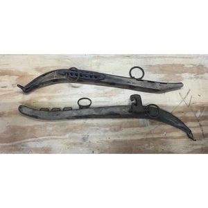 2er Set antikes Hames Pferd Joch Geschirr Holz Halsband Metall Gusseisen rustikal  - Bild 1 von 8