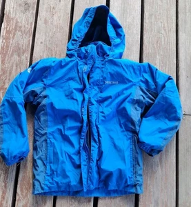 Marmot Boys Size L Black Lightweight Full Zip Snow Waterproof Rain Jacket M - Picture 1 of 5