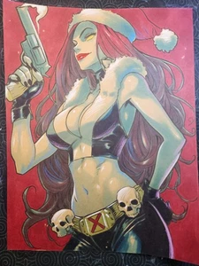 Mystique Holiday Special Original Comic Art Signed 8.5x11 COA Included - Picture 1 of 21