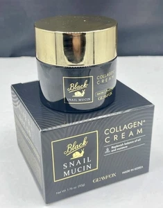 GLAMFOX KOREANISCHE SCHÖNHEIT Schwarze Schnecke Mucin Kollagen Creme - 1,76 Oz. - NEU! - Bild 1 von 4