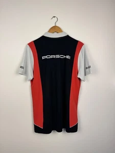 Porsche Driver's Selection Polo Jersey Racing Y2K T-shirt Mens Size M-L - Picture 1 of 15