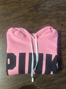 PINK. Victoria Secret. Hoodie. Brand New. Size M. Color: Pink+black - Picture 1 of 7