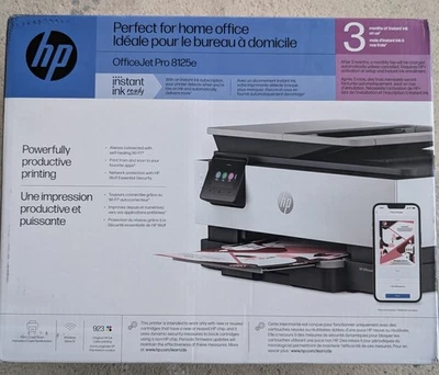 HP OfficeJet Pro 8125e Wireless All-in-One Printer Instant Ink Ready NEW - Image 1 of 4