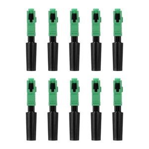 10pcs Ftth Embedded Connector SC/ Green Plastic Fiber Optic Connector R9L3 - Afbeelding 1 van 7