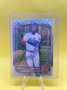 Elian Pena 2025 Bowman Chrome Mega Box Mojo #BCP-155 New York Mets - Bild 1 von 2
