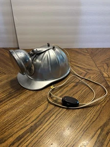 Vintage Made In USA Willson Super-Tough Aluminum Hard Hat Miners W/ Light - Picture 1 of 17