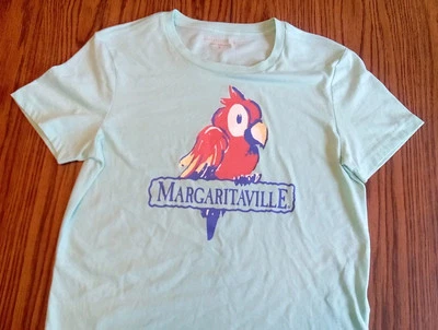 New Women's Margaritaville Parrot  T-Shirt - Shirt Ladies SMALL Top - Image 1 of 4