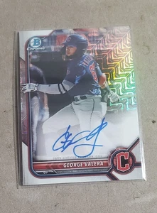 2022 Bowman Mega Box Chrome Mojo Auto George Valera #BMA-GV - Bild 1 von 2