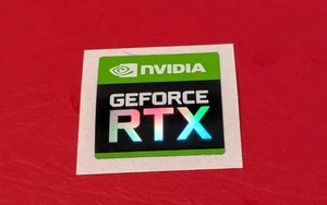 Nvidia GeForce RTX Sticker 17 x 18mm 2020 Version OEM - Afbeelding 1 van 2