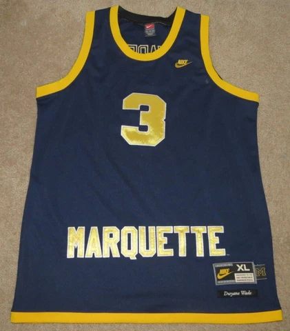 Dwayne Wade Marquette Golden Eagles Basketball Jersey - Nike - Extra Large XL Cover