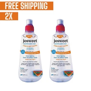 2X Josweet Syrup Sugar Free 250 MI, قطر للحلويات بدون سعرات حرارية - Picture 1 of 1