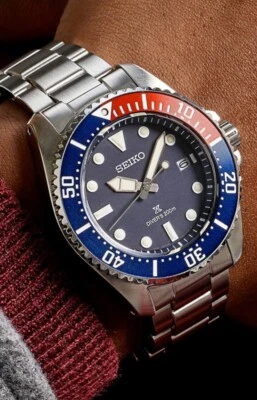 Seiko Solar Diver Blue Dial Steel Bracelet Men's Watch SNE595🍺(BNS😋) - Image 1 of 4