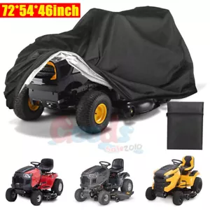 72" Universal Riding Lawn Mower Tractor Cover Waterproof UV Resistant Garden - Picture 1 of 19
