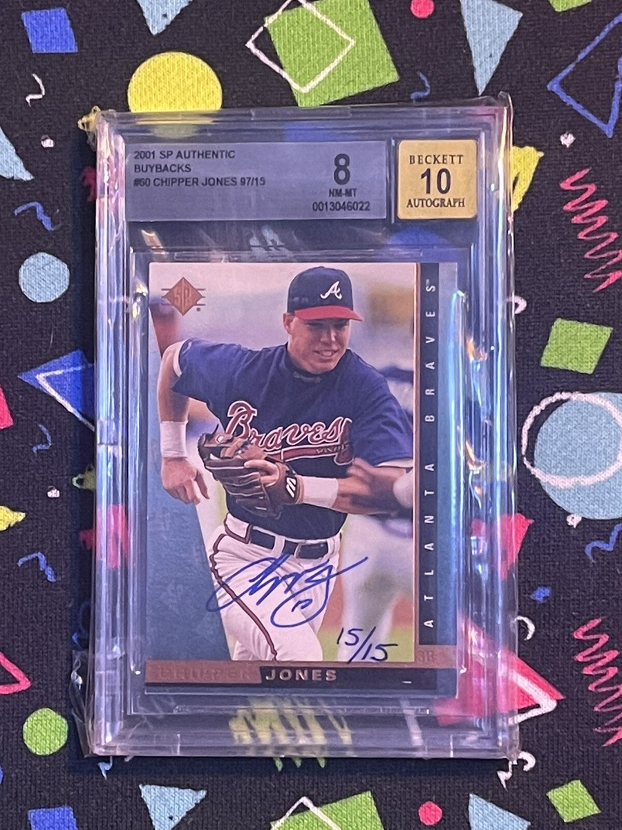 CHIPPER JONES auto UD SP Authentic