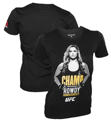 UFC Ronda Rousey Champ T-Shirt Reebok, UFC 207, Event, Tee,Wrestlema, WWE, Rowdy Cover