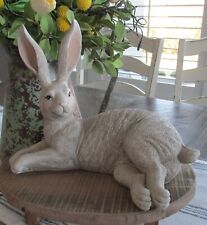 BUNNY Rabbit SCULPTURE/Figurine*Primitive/French Country Farmhouse Decor*New!