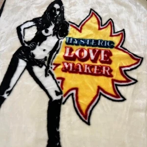 Hysteric Glamour Blanket Size 97x 127cm White Dizzy & Milky Throw Comforter JP - Picture 1 of 3
