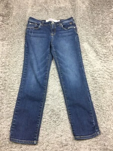 Justice Straight Leg Jeans Girls Size 12.5 Blue Denim 12 1/2 Simply Low - Picture 1 of 12