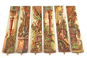 Puppet Theatre Paper Theatre J.F. Schreiber Esslingen 12 different backdrops around 1900 - Picture 1 of 15