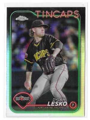 Dylan Lesko 2024 Topps Pro Debut  #PDC-139 Chrome Refractor /99 San Diego Padres - Image 1 of 2
