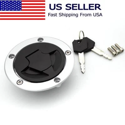 Bloqueo de tapa del tanque de combustible para Kawasaki Ninja ZX6R ZX636 ZX636E / ZX636F ABS Foto 1 de 4