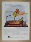 1952 Rca Victor Victrola Record Changer Vintage Print Ad