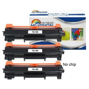 3 Stück Tonerkartusche passend für Brother TN760 HL-L2370DW XL HOCHWERTIG - Bild 1 von 3