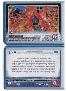 2015 Topps Update Black Rookie Debut #14 Joey Gallo Dodgers /64