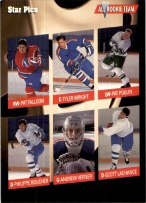 1991-92 Star Pics Pat Falloon/Tyler Wright/Philippe Boucher/Andrew Verner/Scott - Image 1 of 2