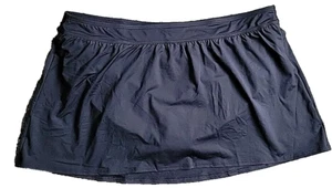 Women's Black Swim Skirt 20W Solid Modest attached Bottom 2X Lands' End S83 - Picture 1 of 7