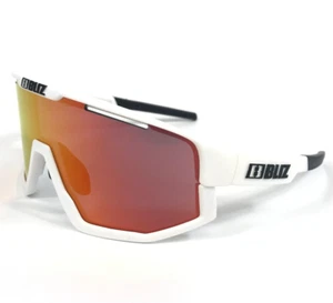 Bliz Sunglasses FUSION 52105-00 ZB7005-07 Matte White with Smoke & Red Mirror - Picture 1 of 12