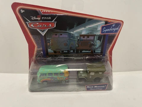 Disney Pixar Cars Movie Moments Fillmore & Sarge Supercharged Rare New by Mattel Cover