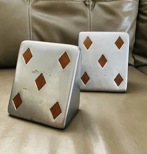 MCM Metal Spade Bookends Pair - Picture 1 of 7