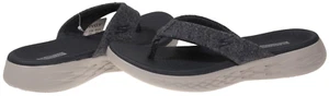 Skechers On The Go 600 - Best Liked Womens Flip Flop Navy / Gray US Size 6 - Picture 1 of 3