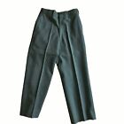 Vintage US Army Pants Mens 26X 27 Green Wool Serge Trousers Made USA 1960s 
