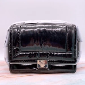 Michael Kors Rory Medium Quilted Shell Crossbody Bag Black BNWT - Picture 1 of 7