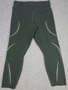 Lululemon Women's Size 12 Green Base Pace HR Reflective Pants 25" Tight Yoga - Imagen 1 de 7