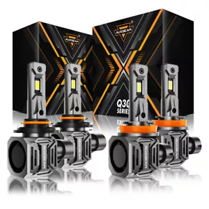4x AUXBEAM 9005 H11 Combo Faros LED CANBUS 700% Más Brillante 1:1 Mini Tamaño - Imagen 1 de 11