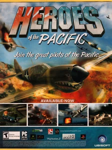 Heroes of the Pacific Kampfflugzeug Videospiel Druckwerbung/Poster Promo Kunst 2005 - Bild 1 von 3