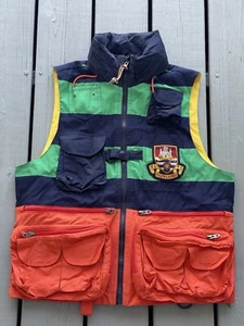 Chaleco de Carga Utilitario Polo Ralph Lauren RLPC Colorblock Se Adapta a S/M Exterior Euro - Imagen 1 de 13