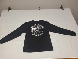 Skull Creek Boathouse Long Sleeve Black Tee Shirt Hilton Head, SC Surfer - Picture 1 of 9
