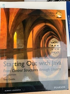STARTING OUT WITH JAVA: From Control Structures Through Objects. VG. Global Ed. - Foto 1 di 3