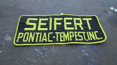 1960-1970 PONTIAC TEMPEST SEIFERT Inc. Denver uniform jacket PATCH vintage rare - Image 1 of 4