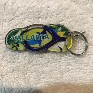 Vallarta Strand Acryl Flip Flop Sandale Mexiko Souvenir Schlüsselanhänger - Bild 1 von 4