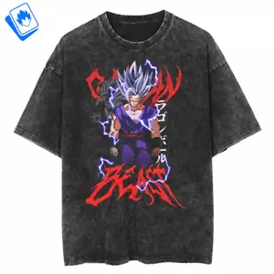 T-Shirt Cartoon maniche corte da Uomo Dragon Ball Gohan Beast Capelli Bianchi - Bild 1 von 9