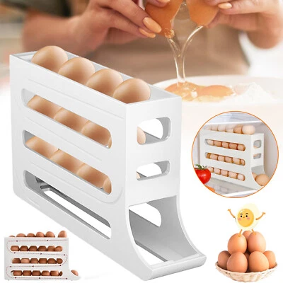 Eierhalter 30 Eier Aufbewahrungsbox Kühlschrank Große Eier Organizer Eierspender - Bild 1 von 4