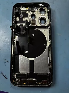 iPhone 15 Pro Blue Frame Housing Replacement With Small Parts OEM - Zdjęcie 1 z 8