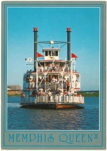 Memphis Queen III - Sternwheeler - Mississippi River  - Chrome Postcard - Picture 1 of 2